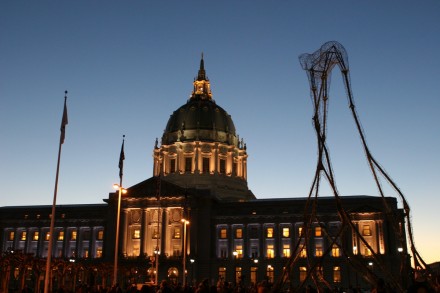 Flock at Civic Center Plaza, San Francisco, California. Photo by Scott Beale.