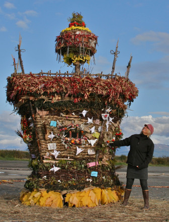 2007 Grantee, Burning Baskets project produces this basket, titled "Together," in 2014